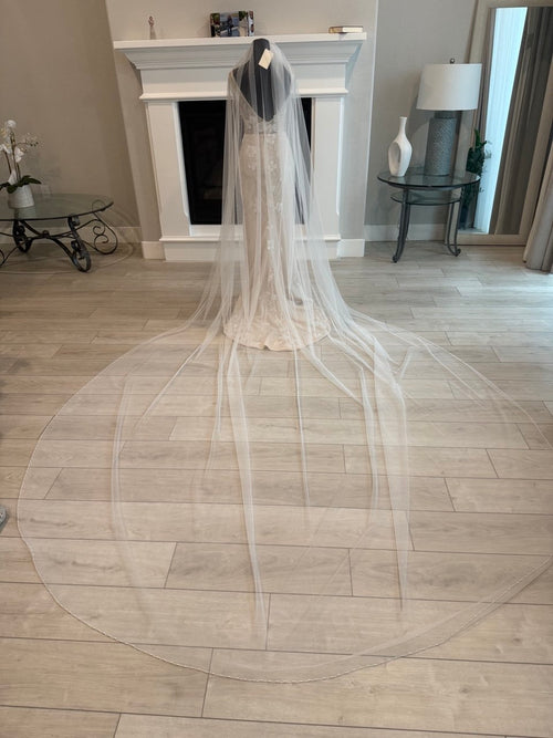 Crystal&Pearl Edge Cathedral Veil